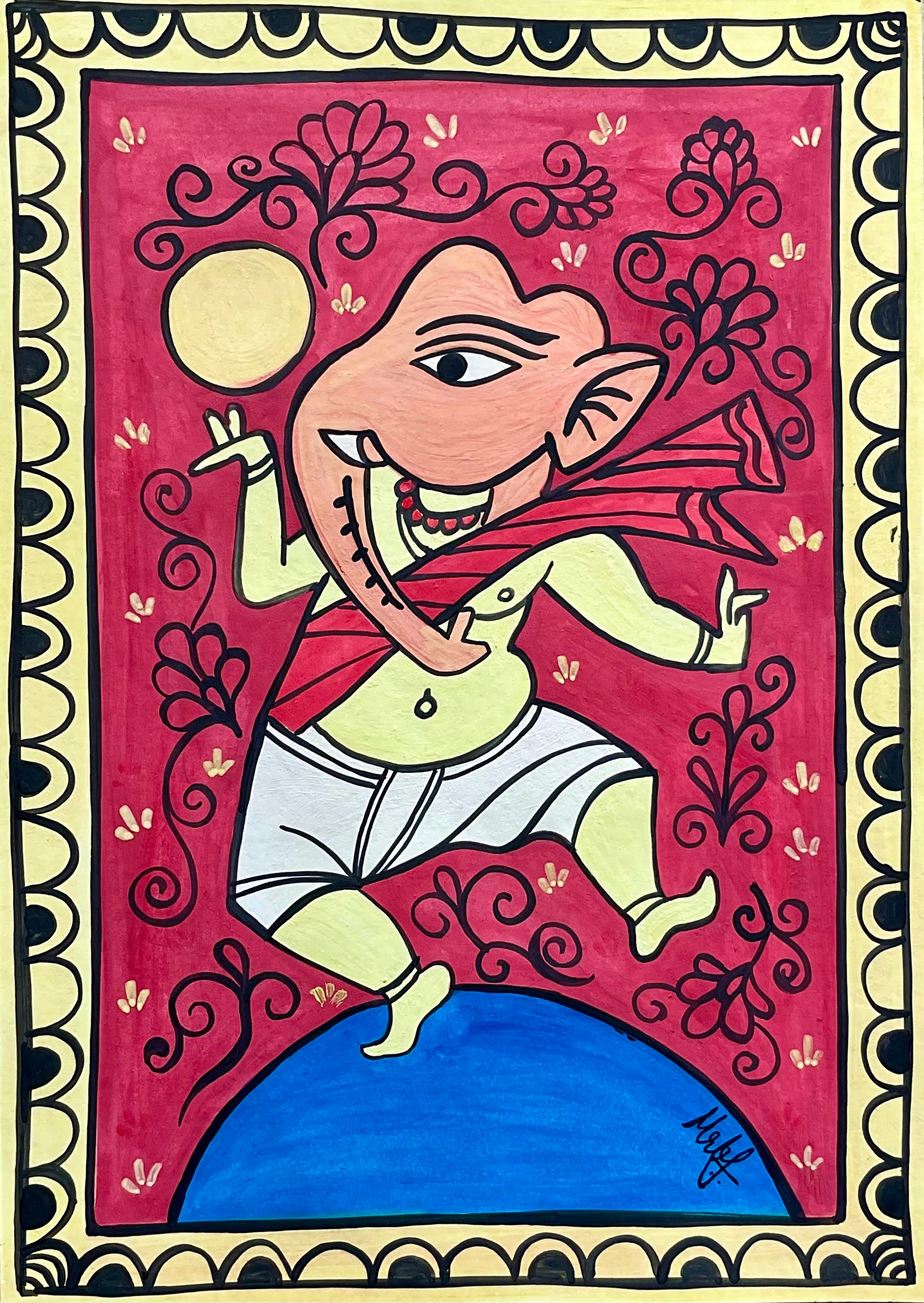 Ganesha and The Moon (A4)