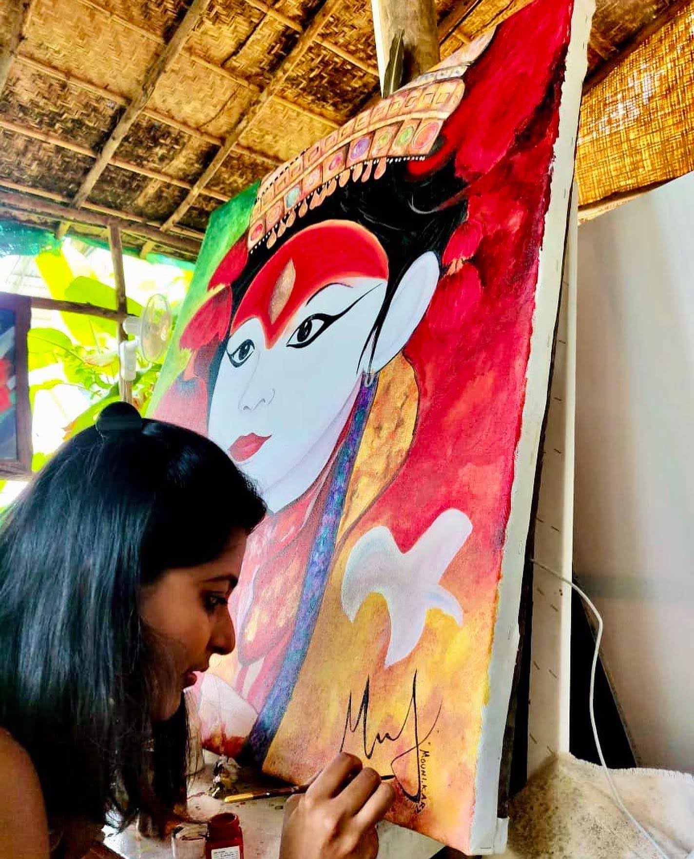 Kumari, The Living Goddess (4ft x 4ft)