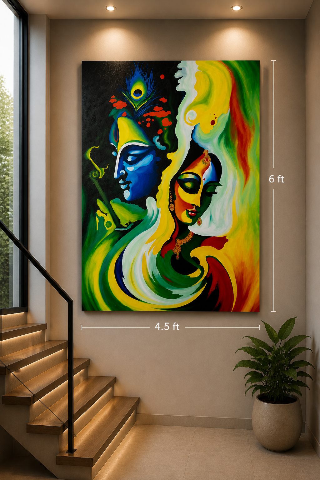 Radhe Shyam (7ft x 5ft)