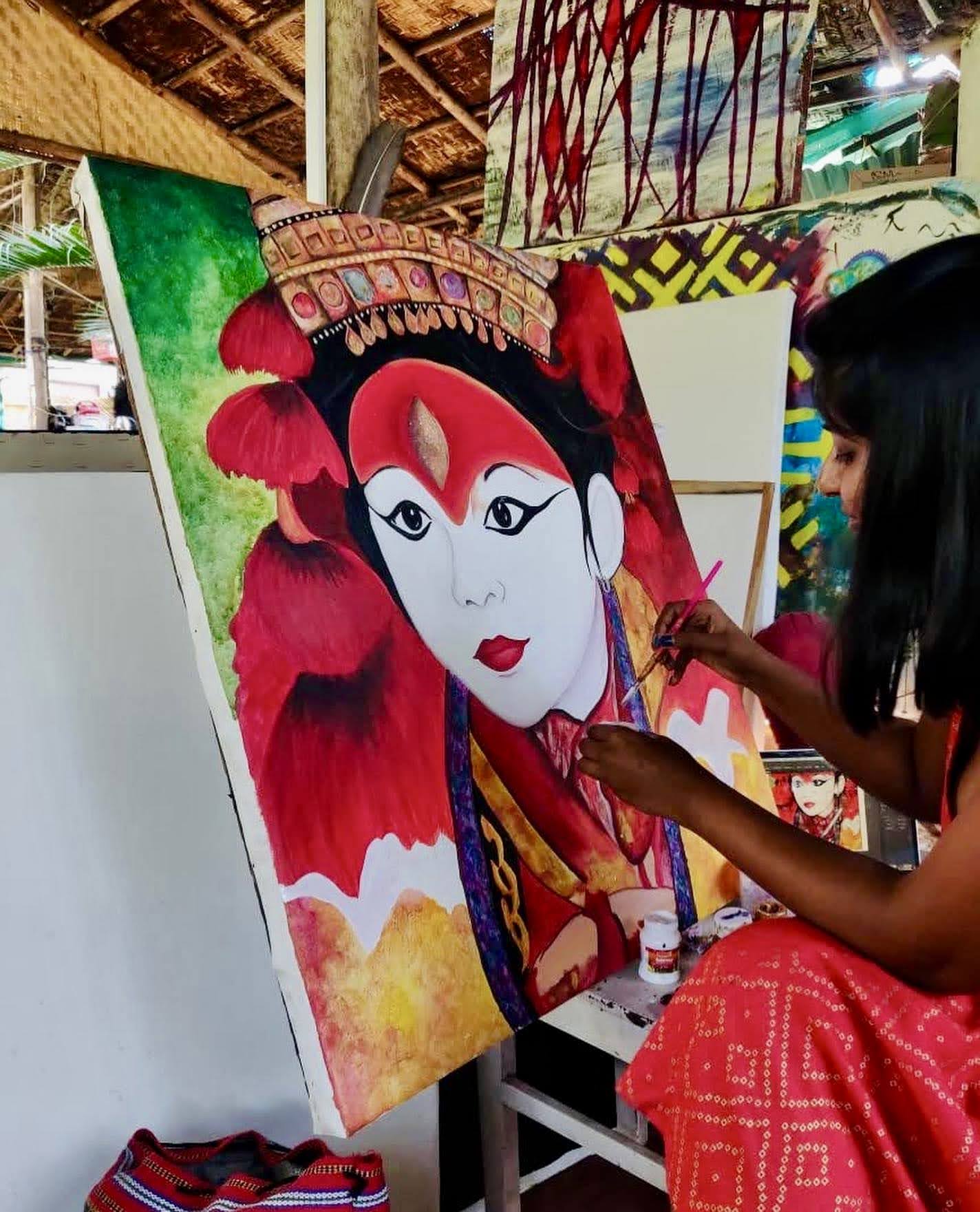 Kumari, The Living Goddess (4ft x 4ft)