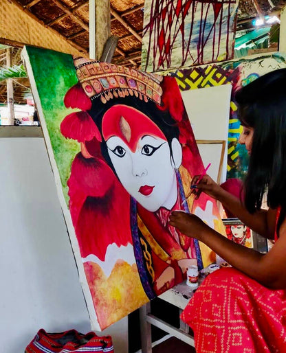 Kumari, The Living Goddess (4ft x 4ft)