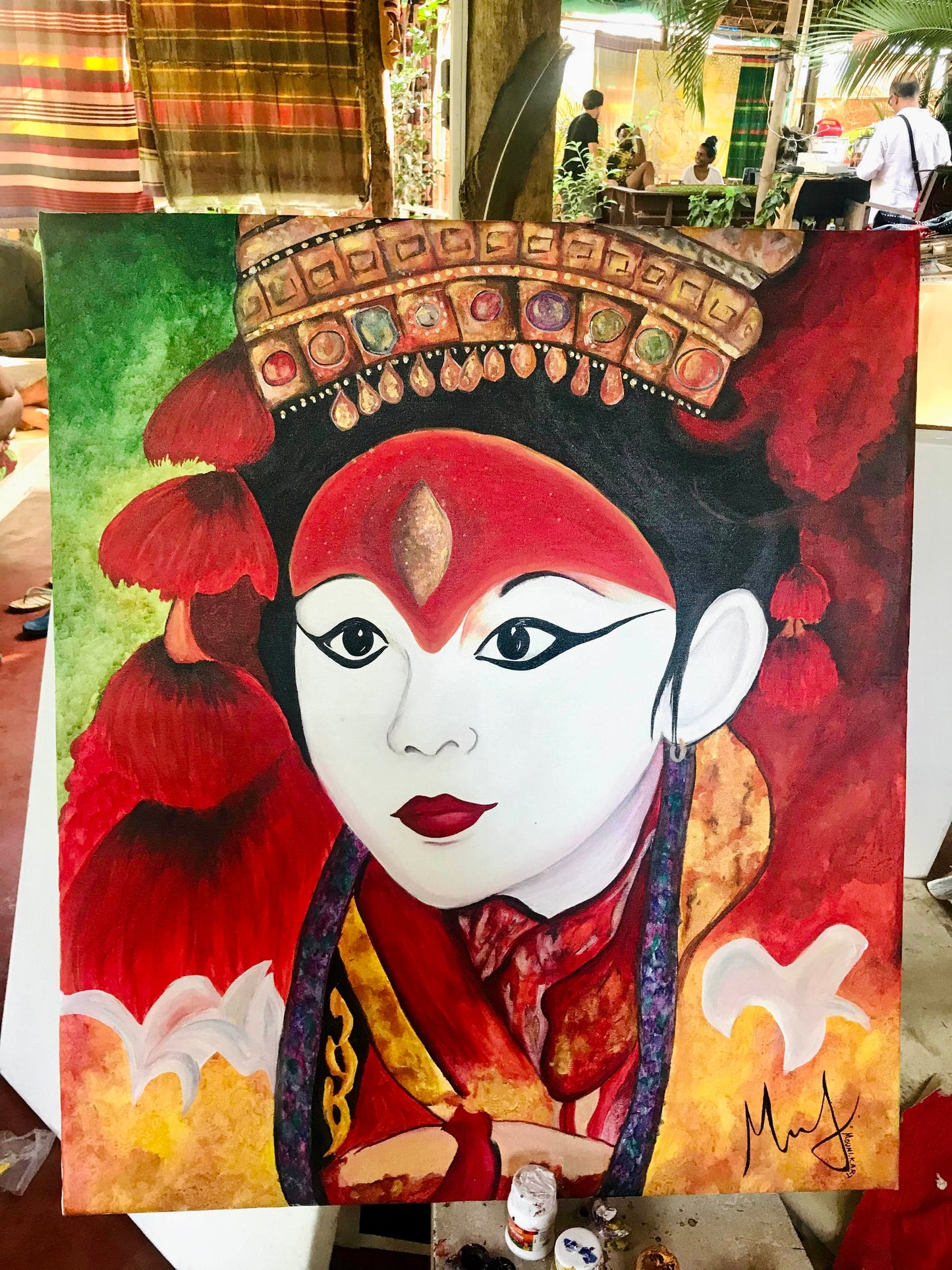 Kumari, The Living Goddess (4ft x 4ft)