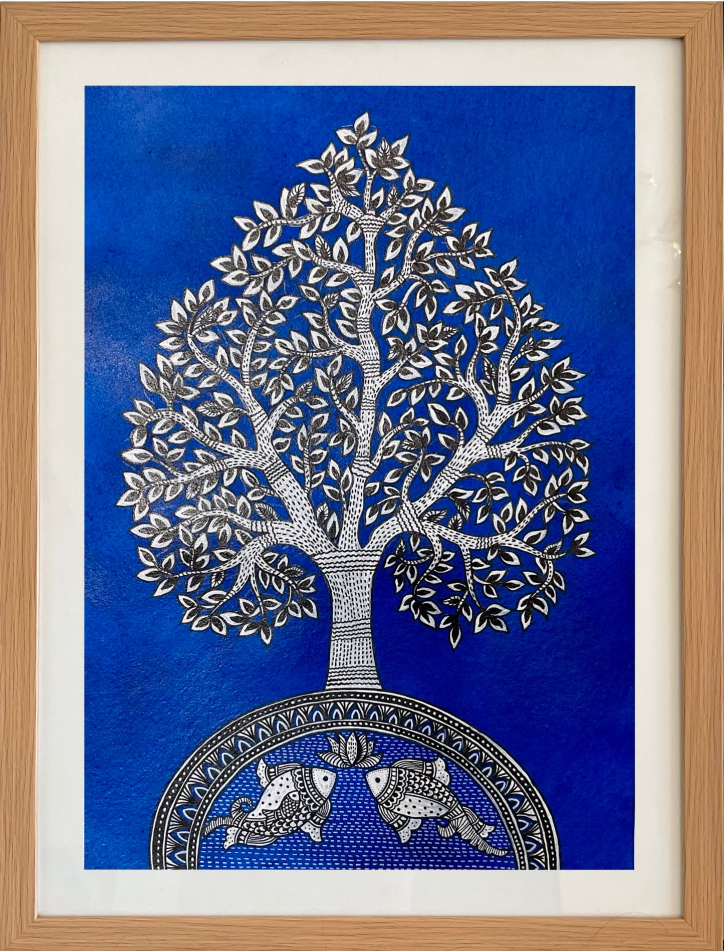 Tree of Life – Twin Fishes (18 × 24 inches)