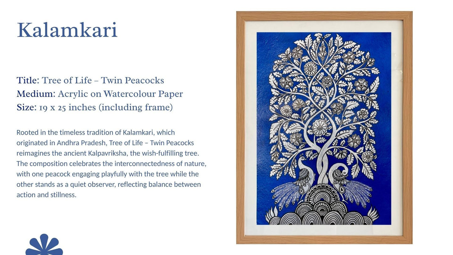 Title: Tree of Life – Twin Peacocks