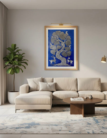 Tree of Life – Twin Deer (18 × 24 inches)