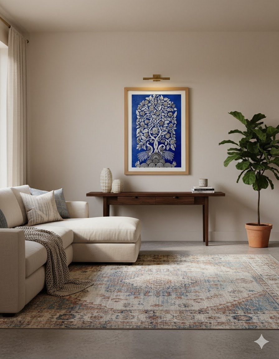 Title: Tree of Life – Twin Peacocks