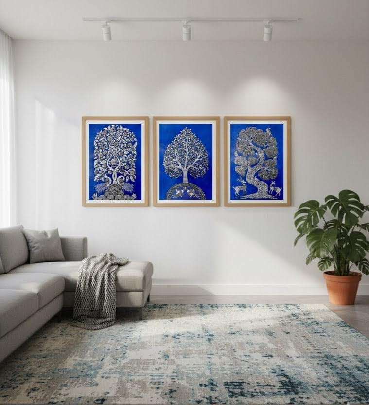 Tree of Life – Twin Fishes (18 × 24 inches)