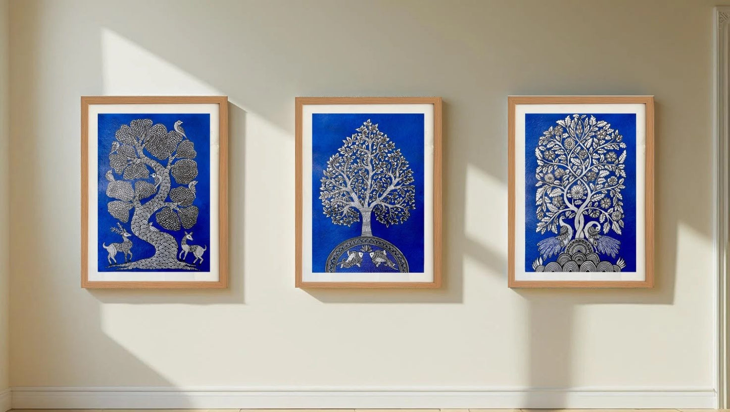 Tree of Life – Twin Fishes (18 × 24 inches)