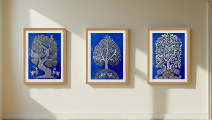 Tree of Life – Twin Fishes (18 × 24 inches)