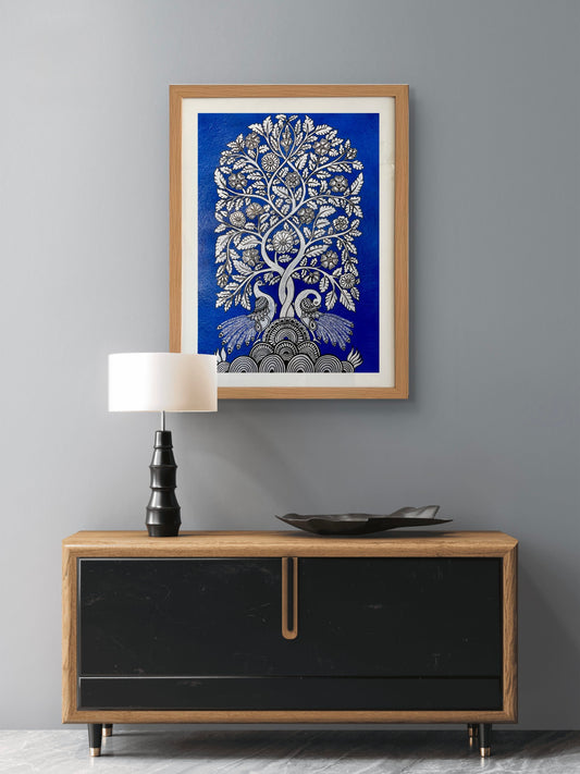 Title: Tree of Life – Twin Peacocks