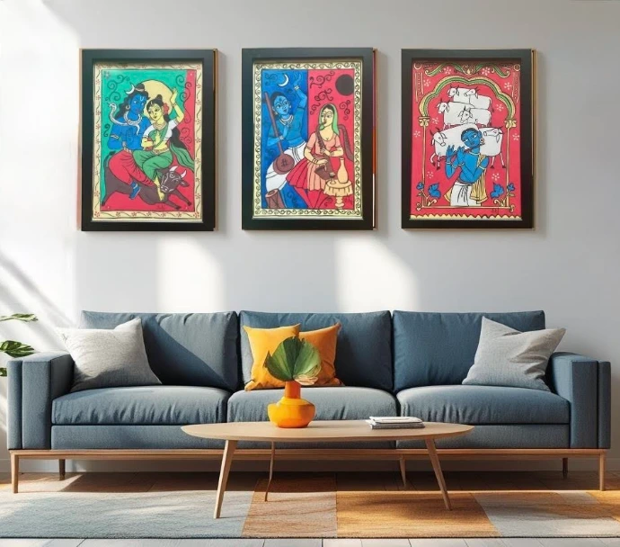 MF hussains work in Cheriyal Style Fusion