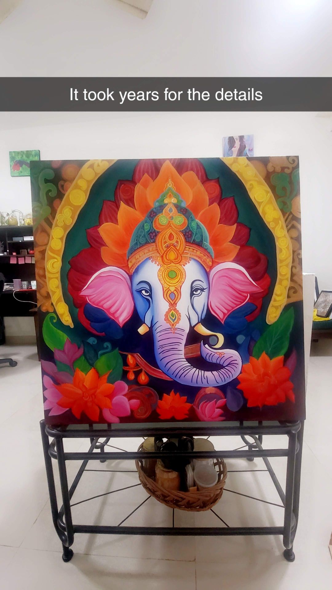 Ganesha Original Acrylic Painting