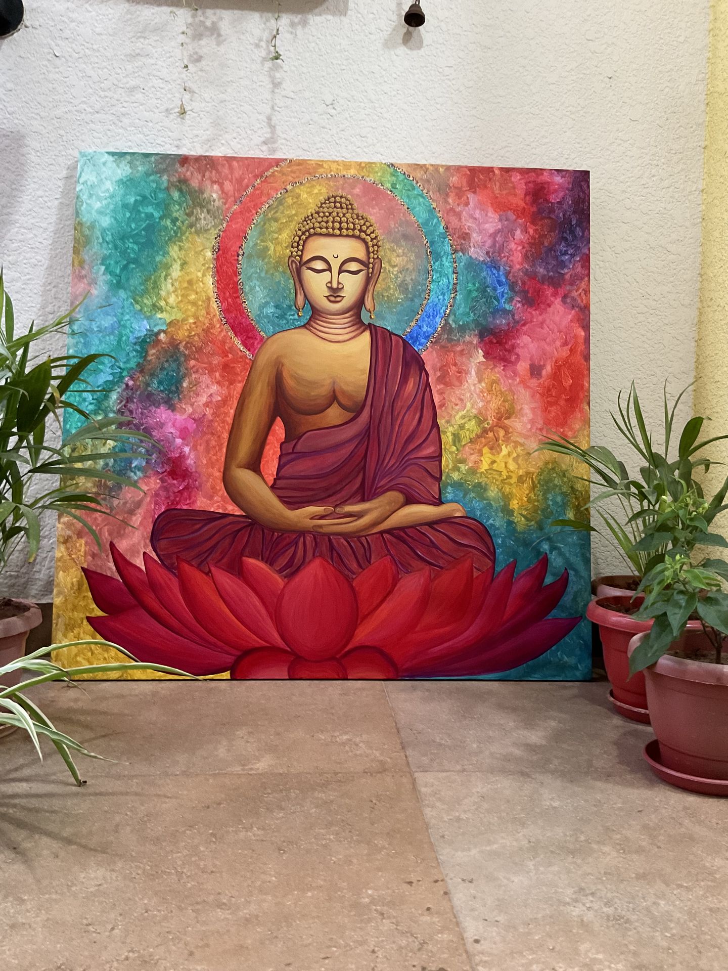 Gowtham Buddha Original Acrylic Painting