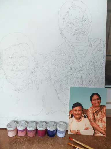 DIY ‘Paint Your Own Portrait’ Kit